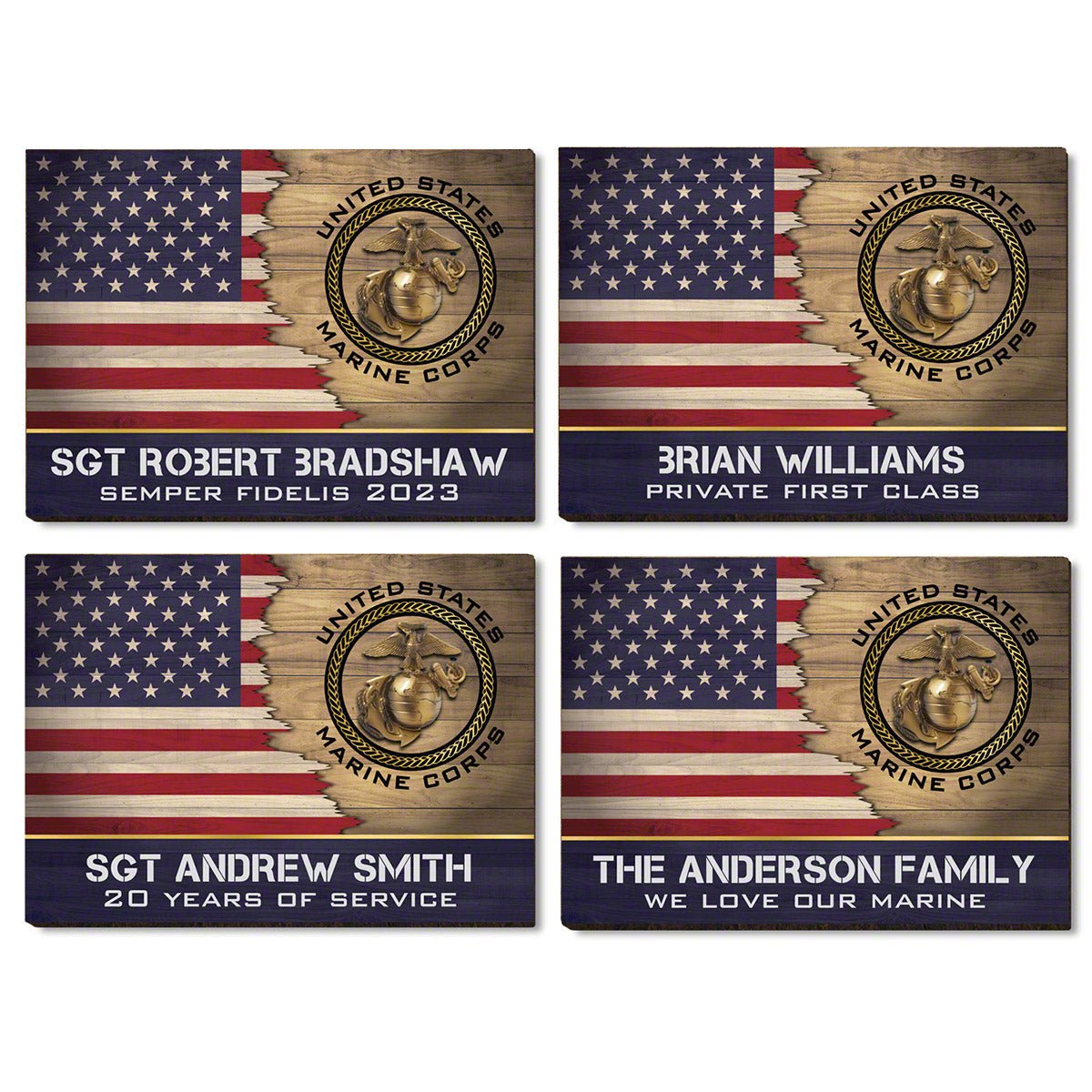 First to Fight Custom US Marine Corps Gift Wood Sign