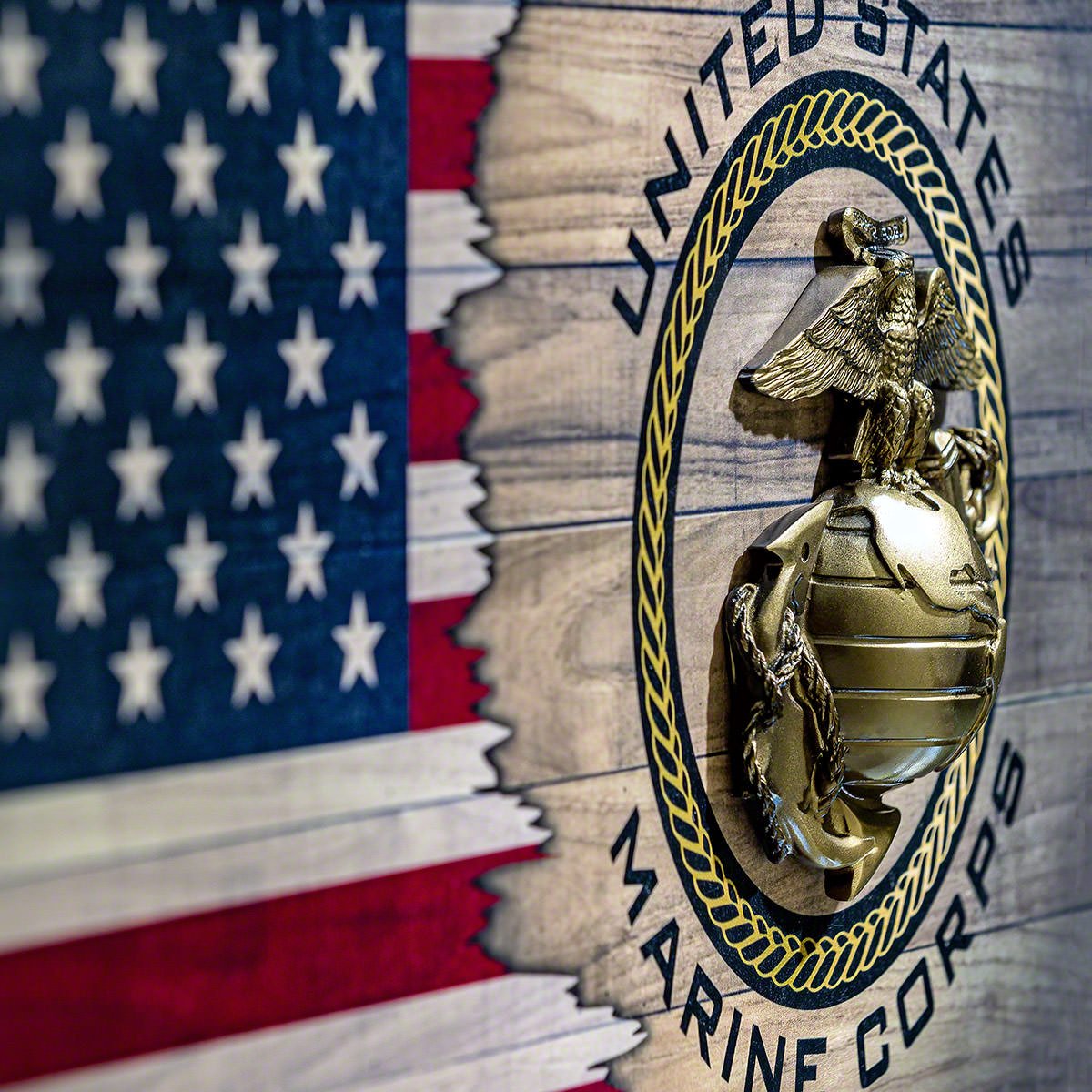 First to Fight Custom US Marine Corps Gift Wood Sign