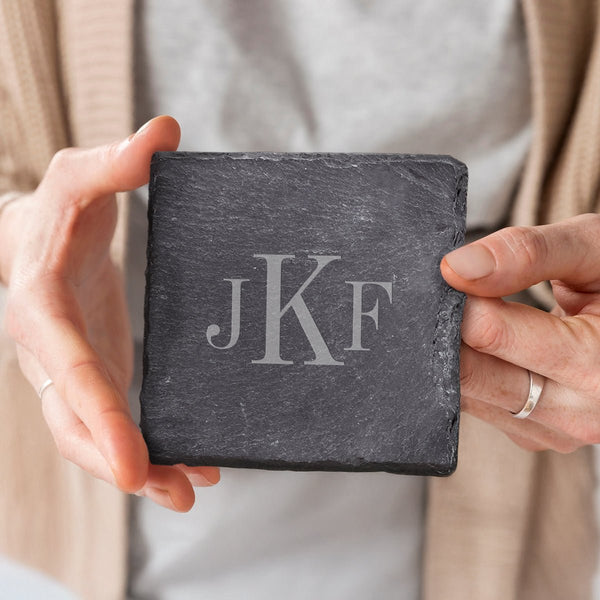 Franklin Personalized Slate Coasters, Set of 4