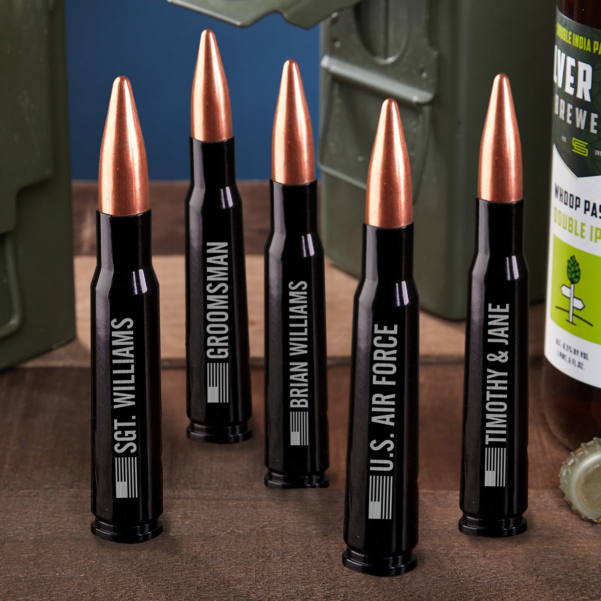 Freedom 50 Cal Personalized Bullet Bottle Opener