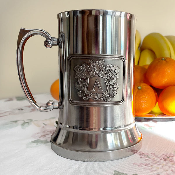 Gallant Gunmetal Personalized Beer Mug