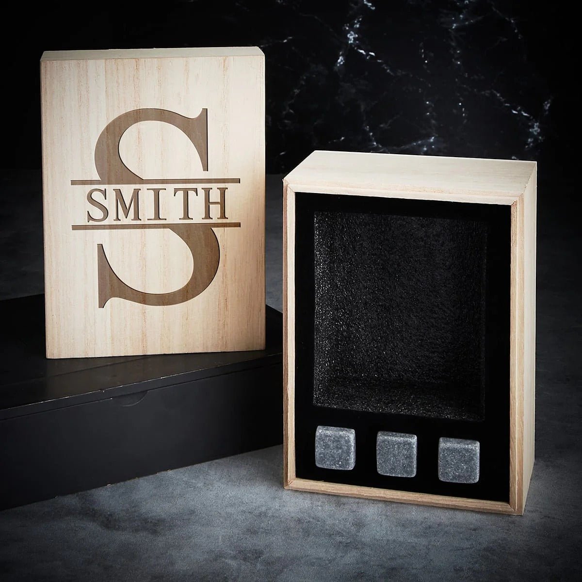 Gift Box with Custom Glacier Whiskey Glass