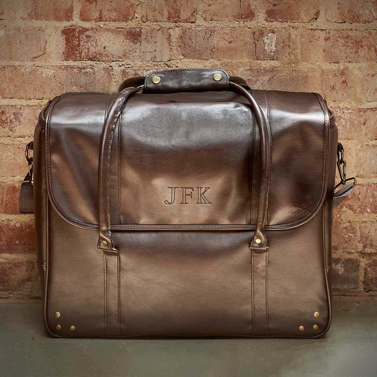 Graham Weekender Bag - 6 Whiskey Bottle Carrier - Whiskey Gift for Men