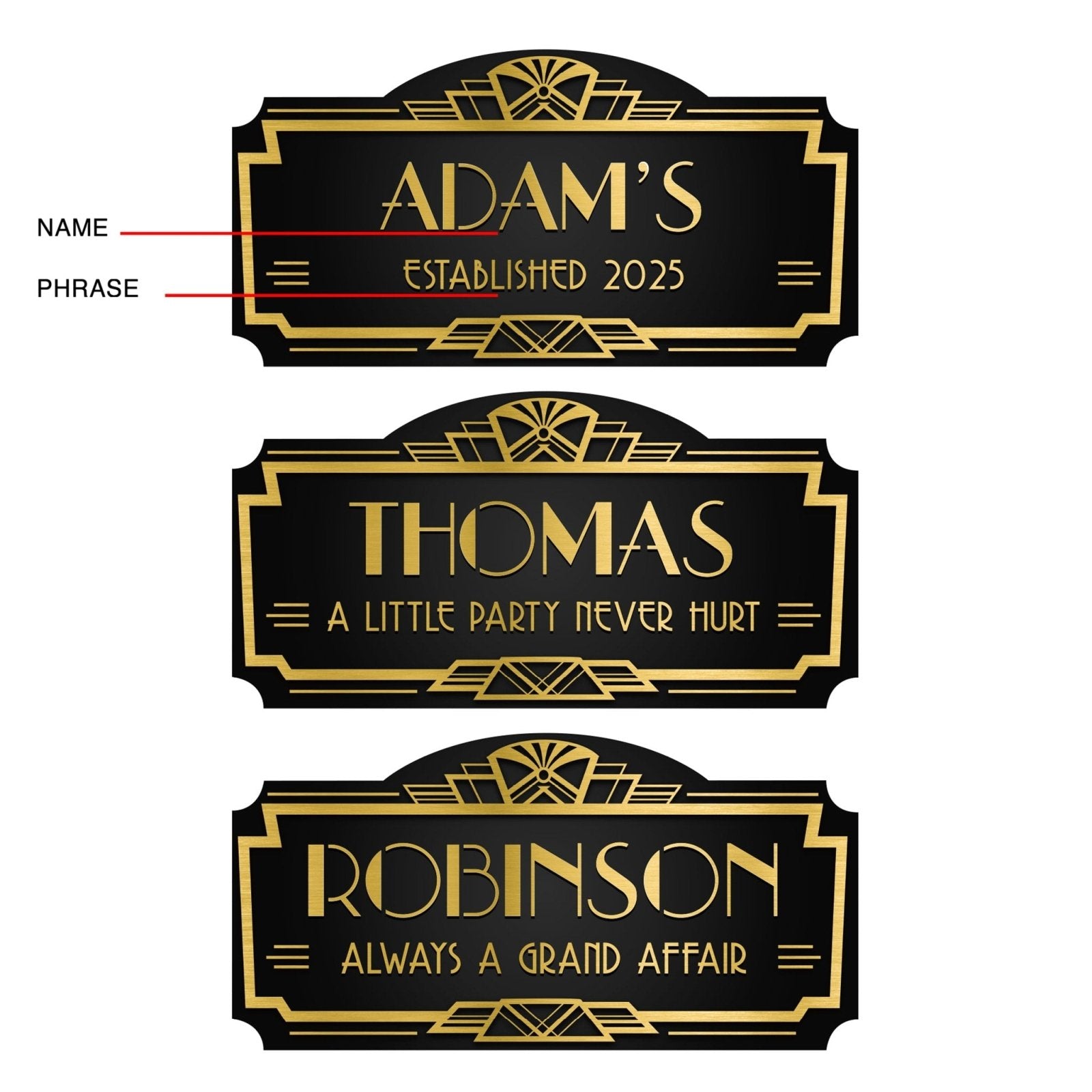 Great Gatsby Custom Sign