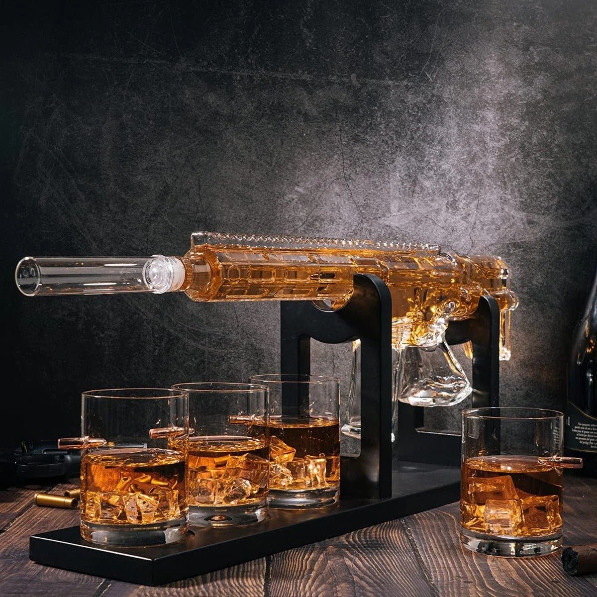 Gun Whiskey Decanter Set