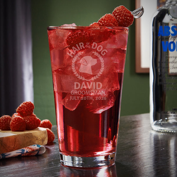 Hair of the Dog Bloody Mary Personalized Pint Glass