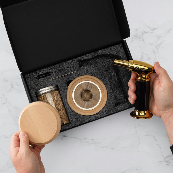 Halo Engraved Cocktail Smoker Kit 5pc with Torch