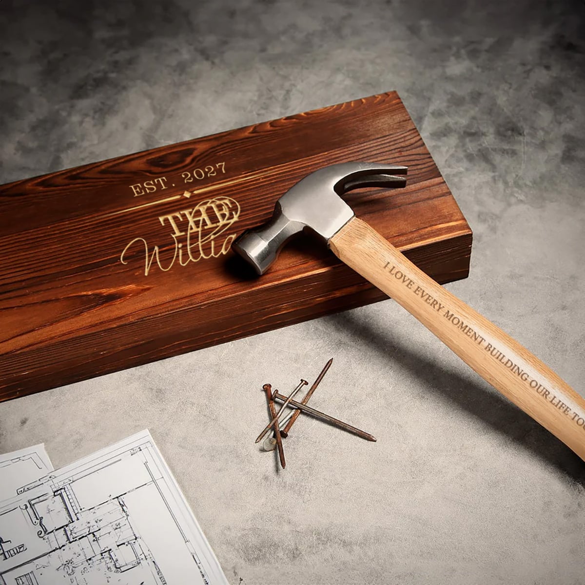 Handcrafted Bonds Personalized Hammer