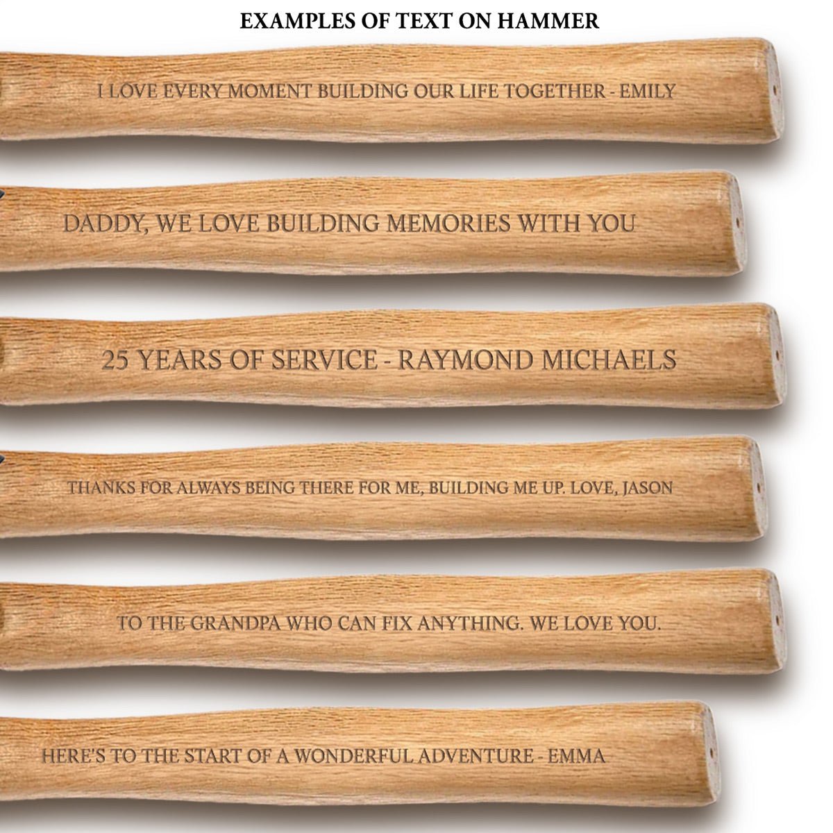 Handcrafted Bonds Personalized Hammer