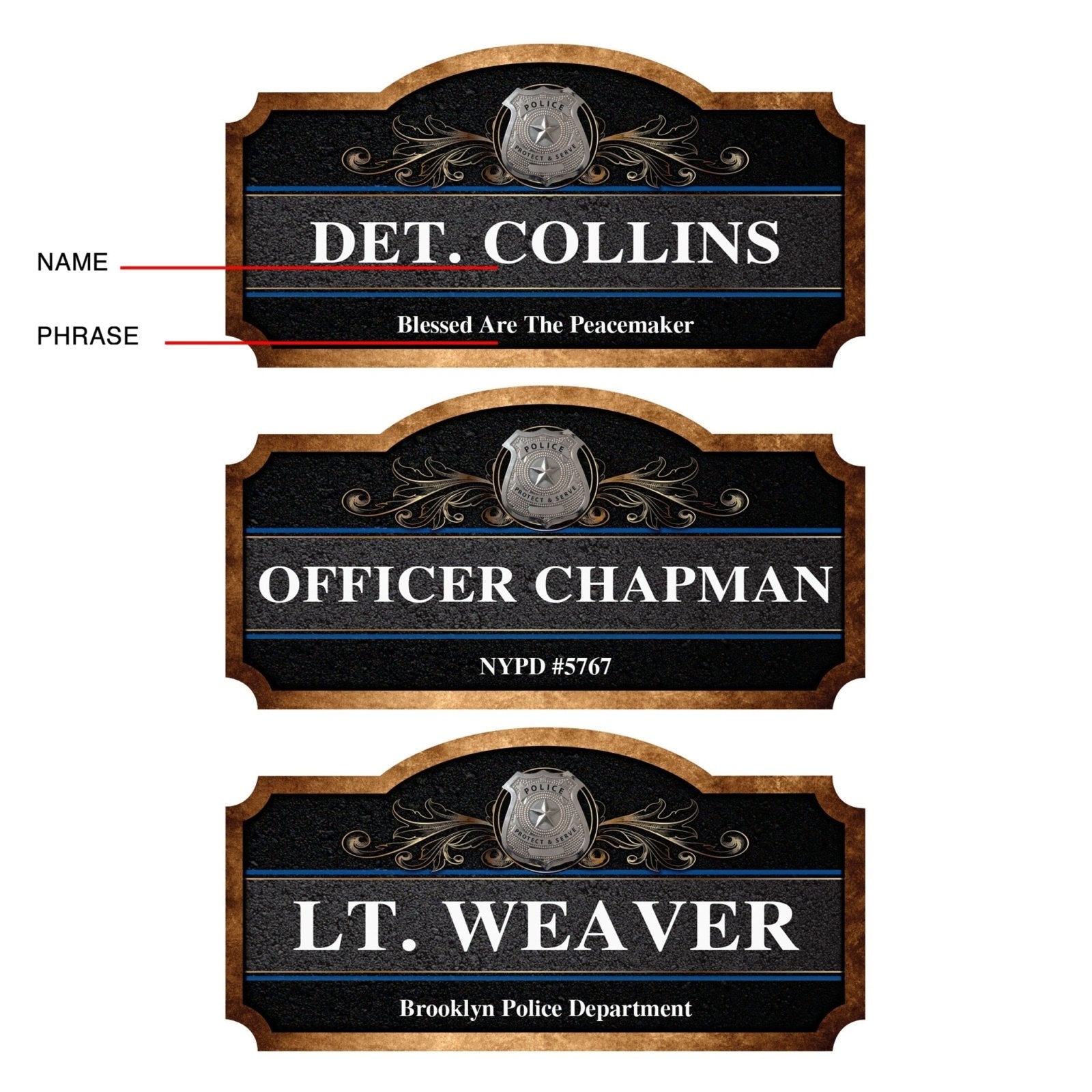 Honored to Serve Police Academy Graduation and Retirement Gift