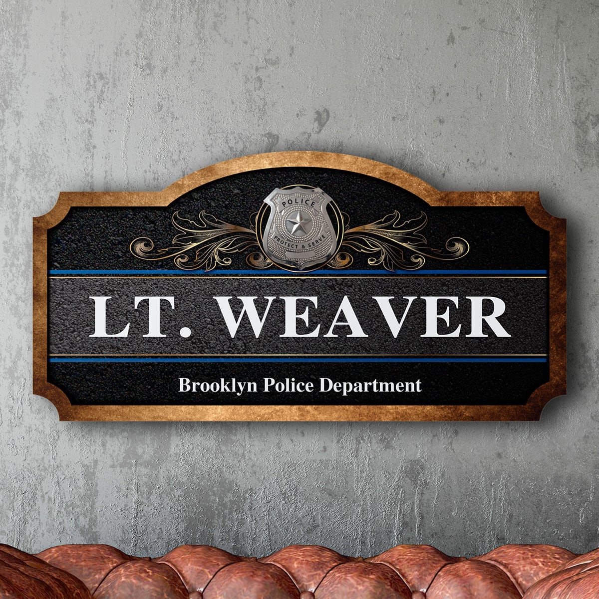 Personalized Gifts Police Husband Gifts Engraved Metal Wallet Card