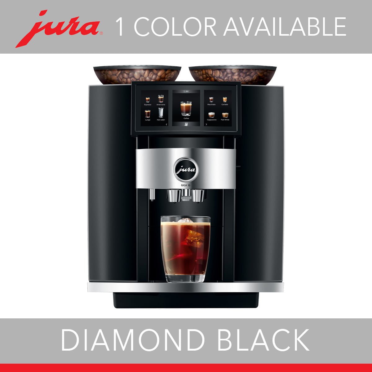 JURA GIGA 10 Fully Automatic Espresso Machine, Diamond Black