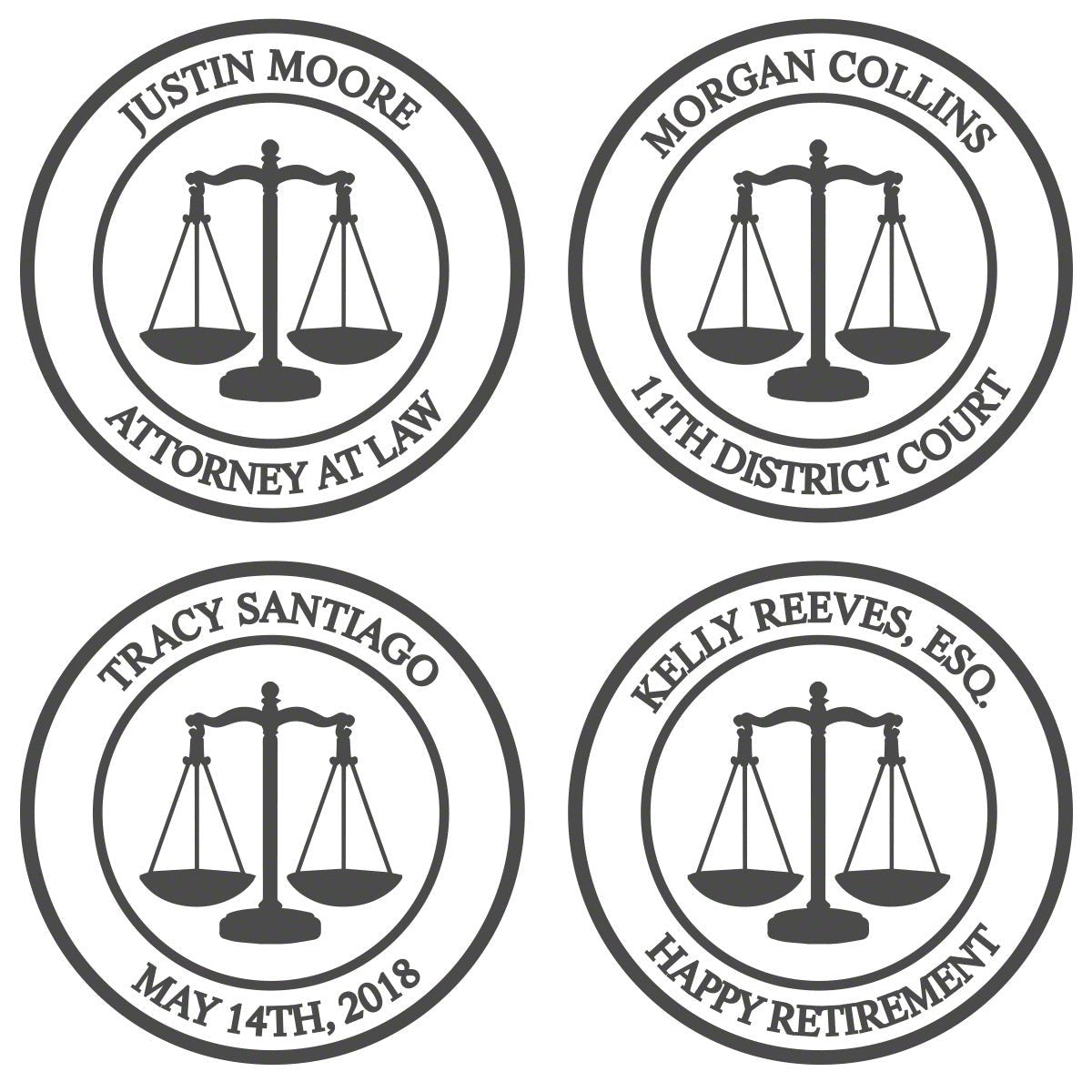 Lawyer Presentation Set with Custom Whiskey Decanter and Glasses - Bar Serving Tray & Lawyer Graduation Gift