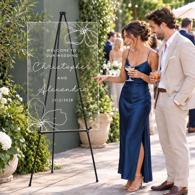 Love in Bloom Personalized Wedding Welcome Sign