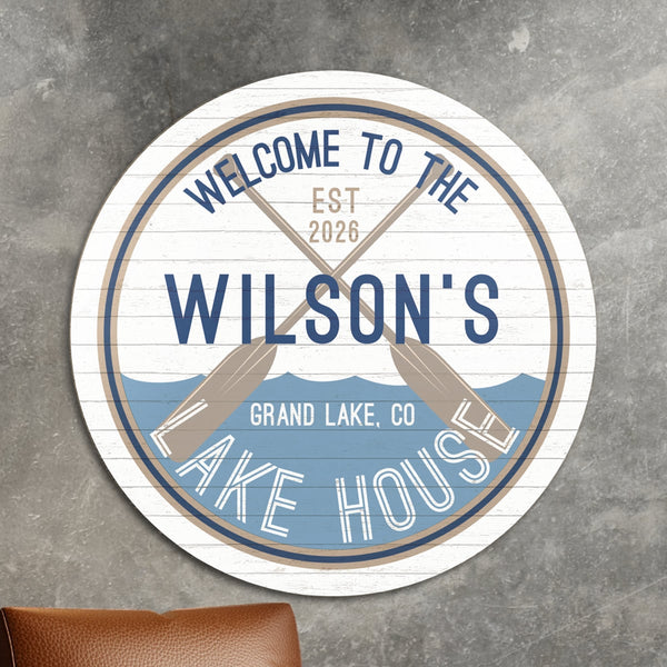 Making Waves Custom Lake House Sign