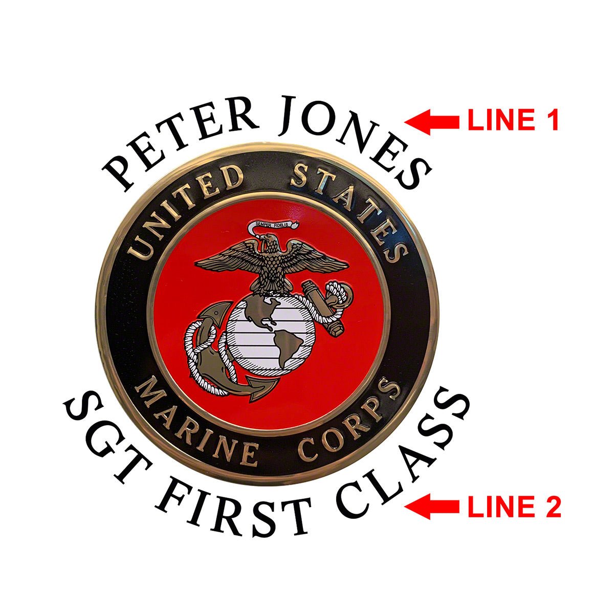 Marine Retirement Gift Personalized Argos Whiskey Decanter Set