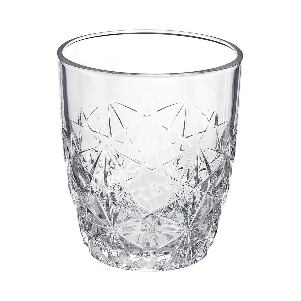 Marquise Cut Whiskey Decanter and Glasses, 7 - Piece Set