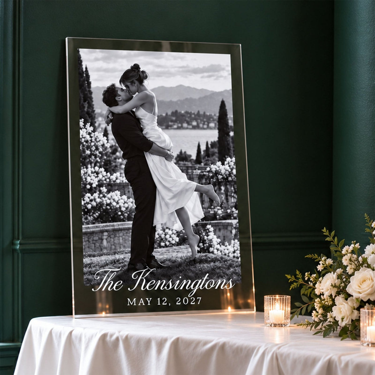 Meet the Newlyweds Personalized Wedding Photo Sign