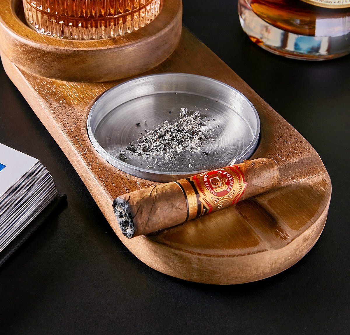 Metal Ashtray Insert for Glass Holder and Ashtray - Add - On
