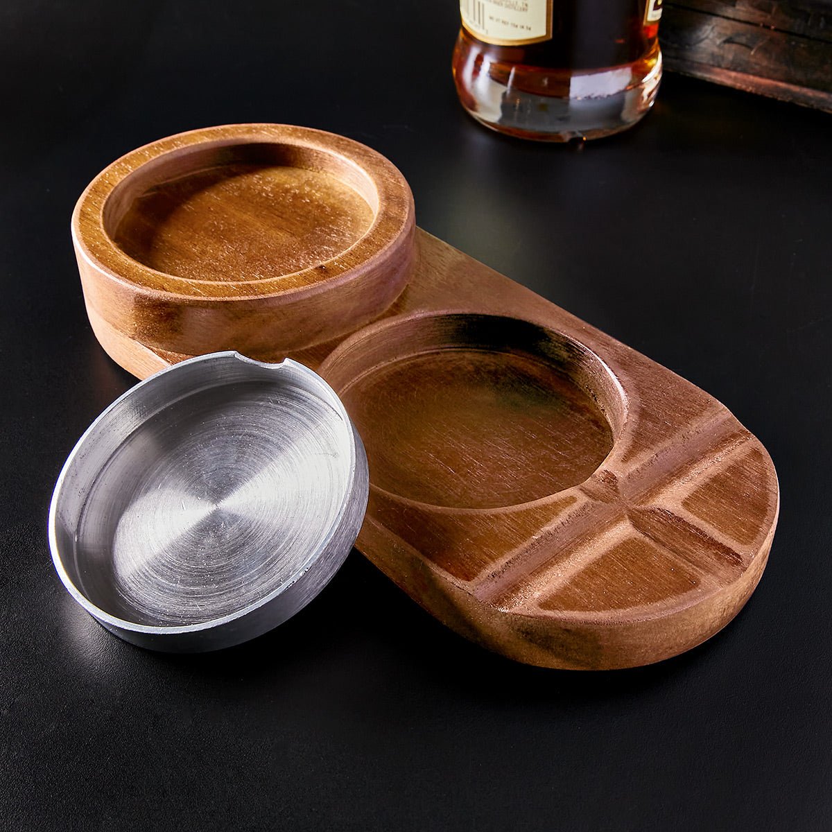 Metal Ashtray Insert for Glass Holder and Ashtray - Add - On
