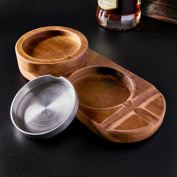 Metal Ashtray Insert for Glass Holder and Ashtray - Add - On