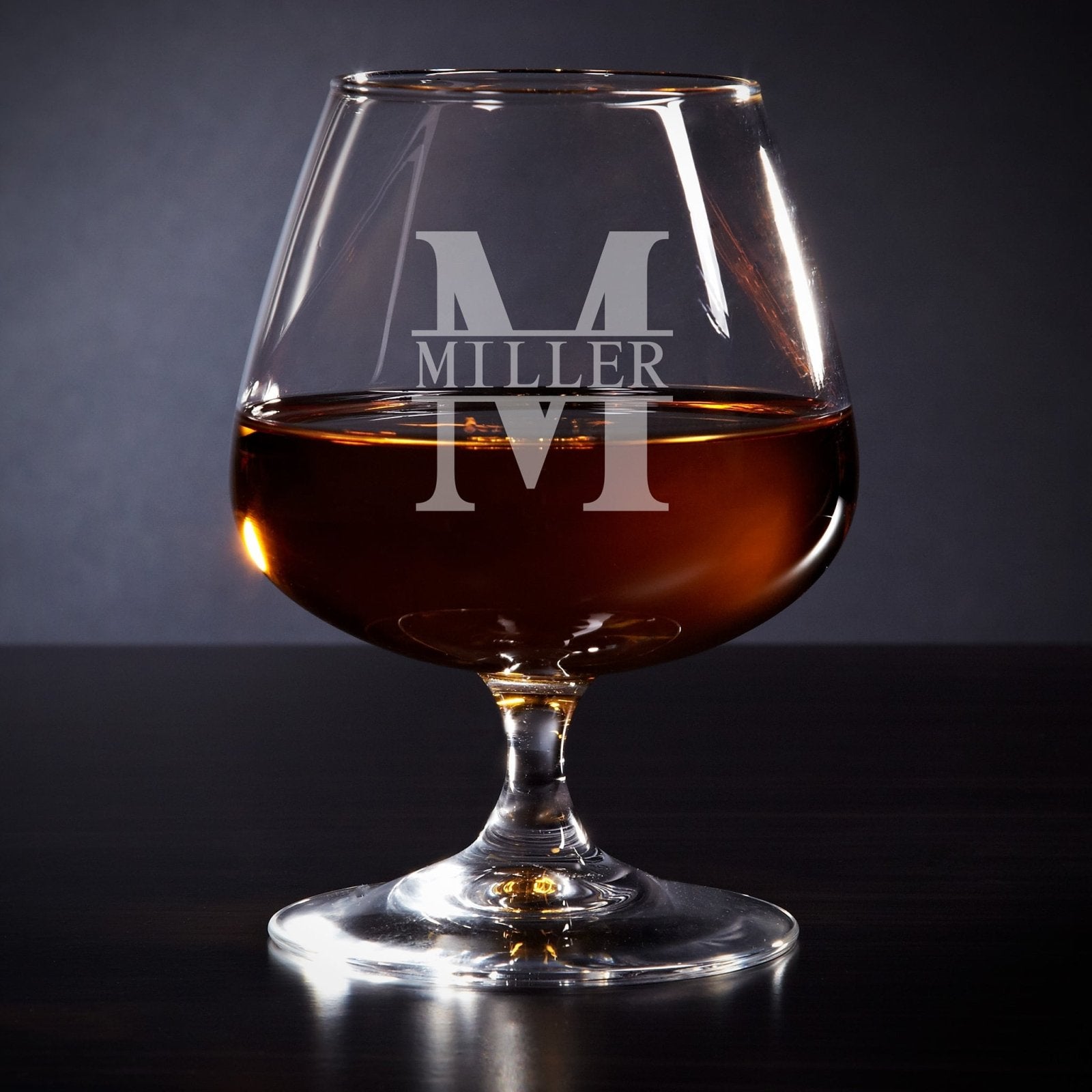 Monogrammed Cognac Brandy Glass