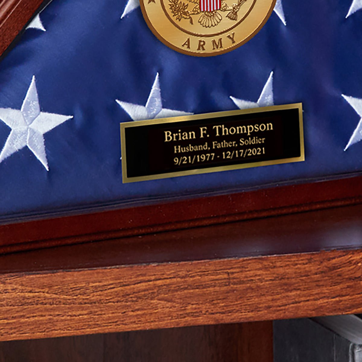 Name Plate for Flag Case
