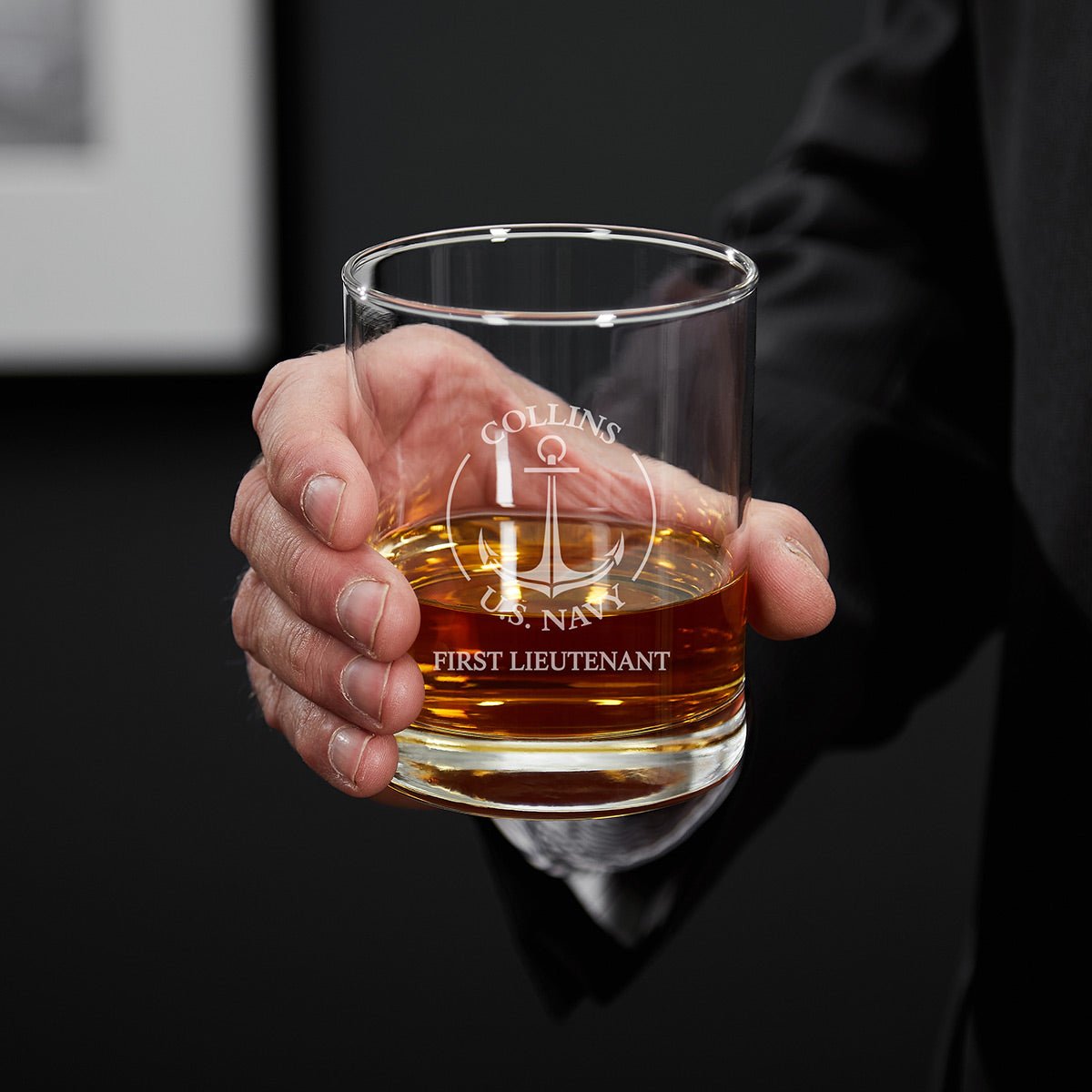 Naval Anchor Personalized Draper Decanter Set Navy Retirement Gifts