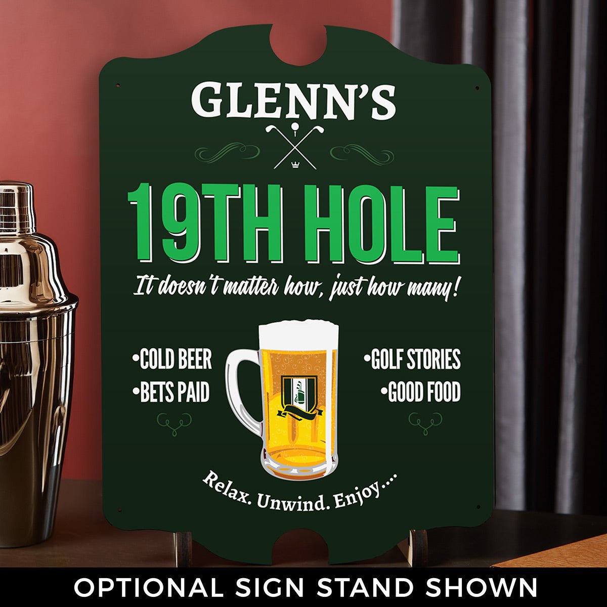 Nineteenth Hole Golf Custom Sign