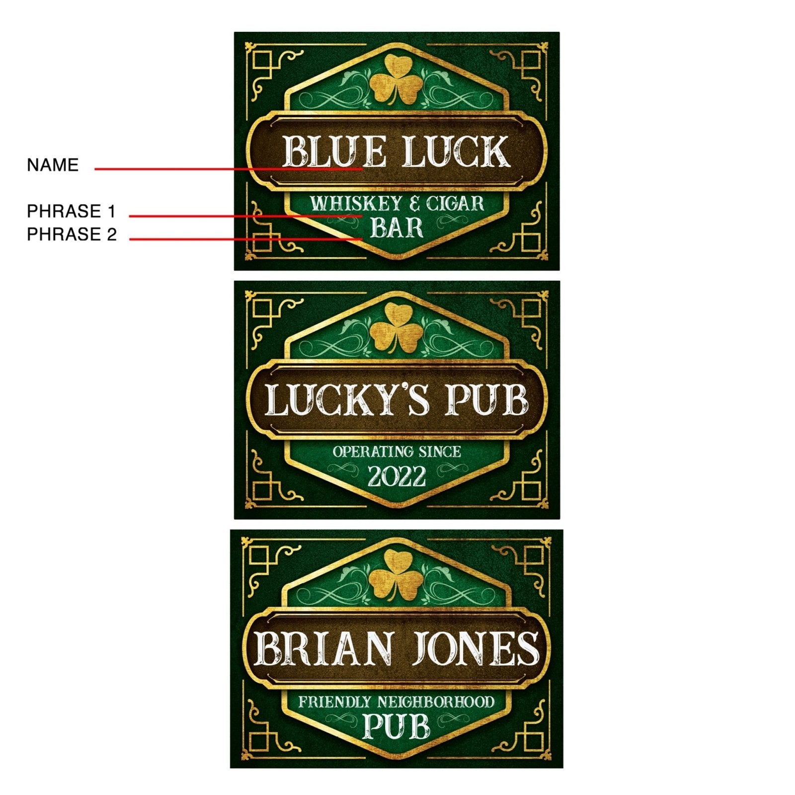 O'Malley Personalized Irish Pub Sign