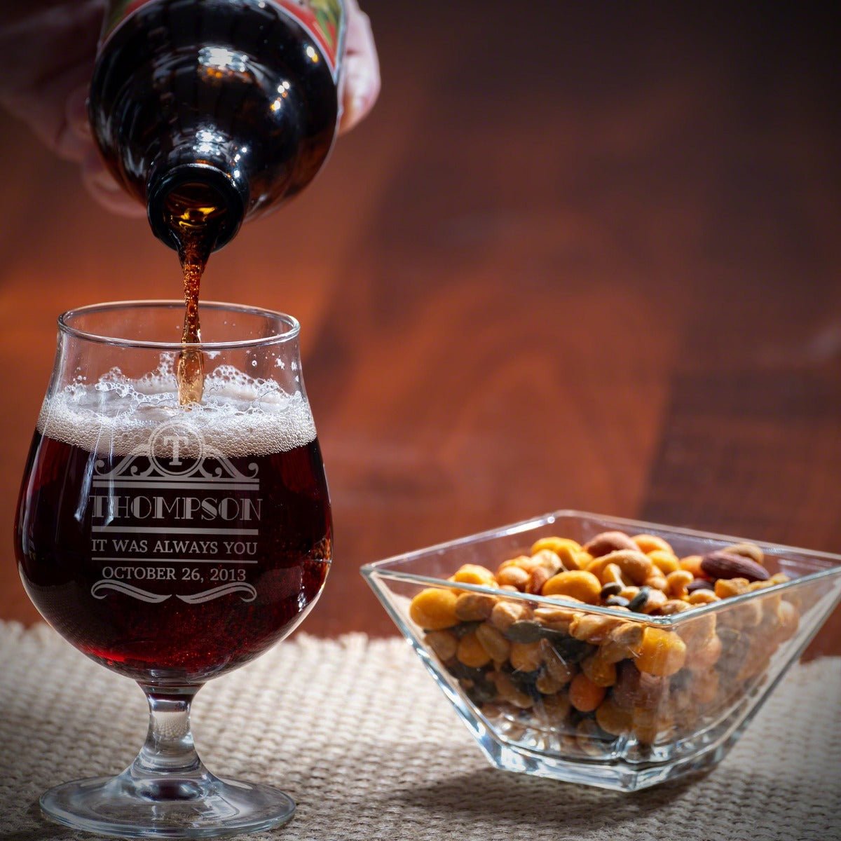 Personalized Beer Snifter Set of 4