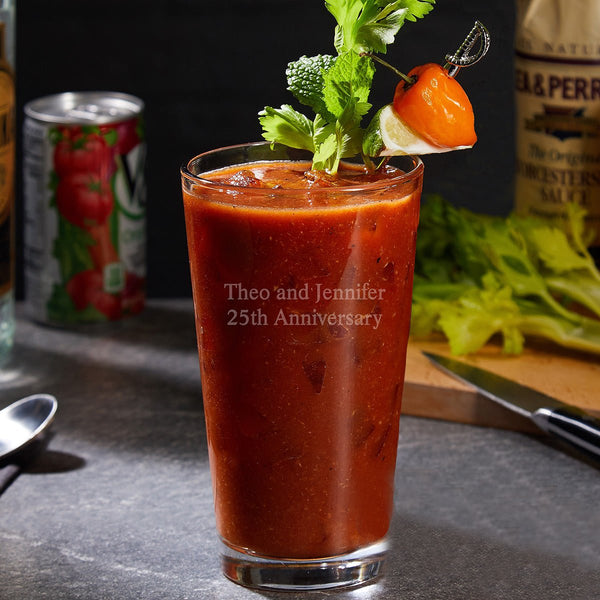 Personalized Bloody Mary Cocktail Glass