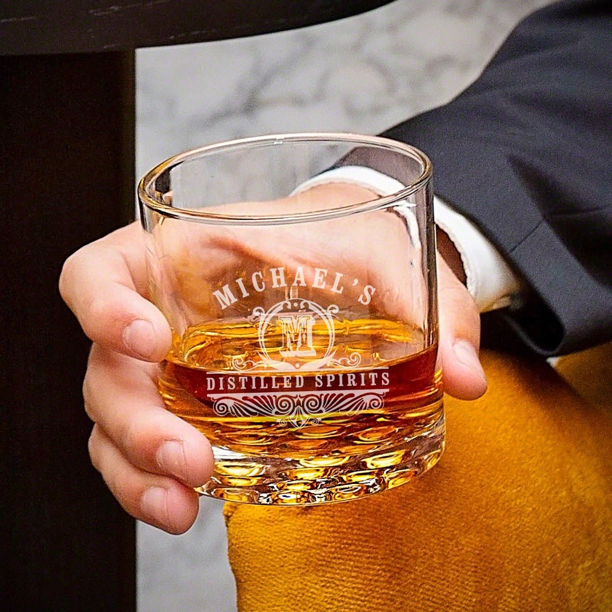 Personalized Buckman Whiskey Glasses - Set of 2