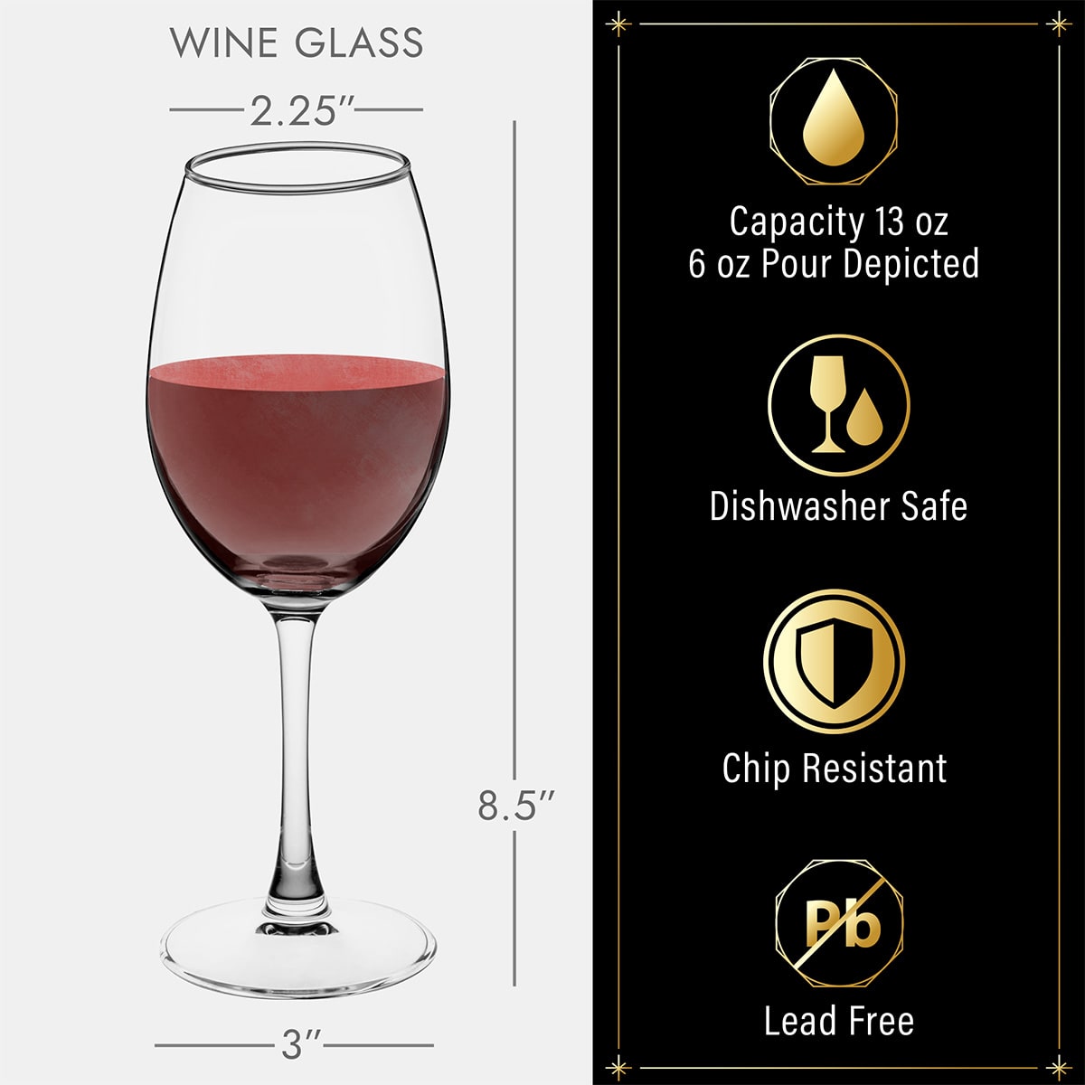 Personalized Custom Wine Glasses - Set of 4