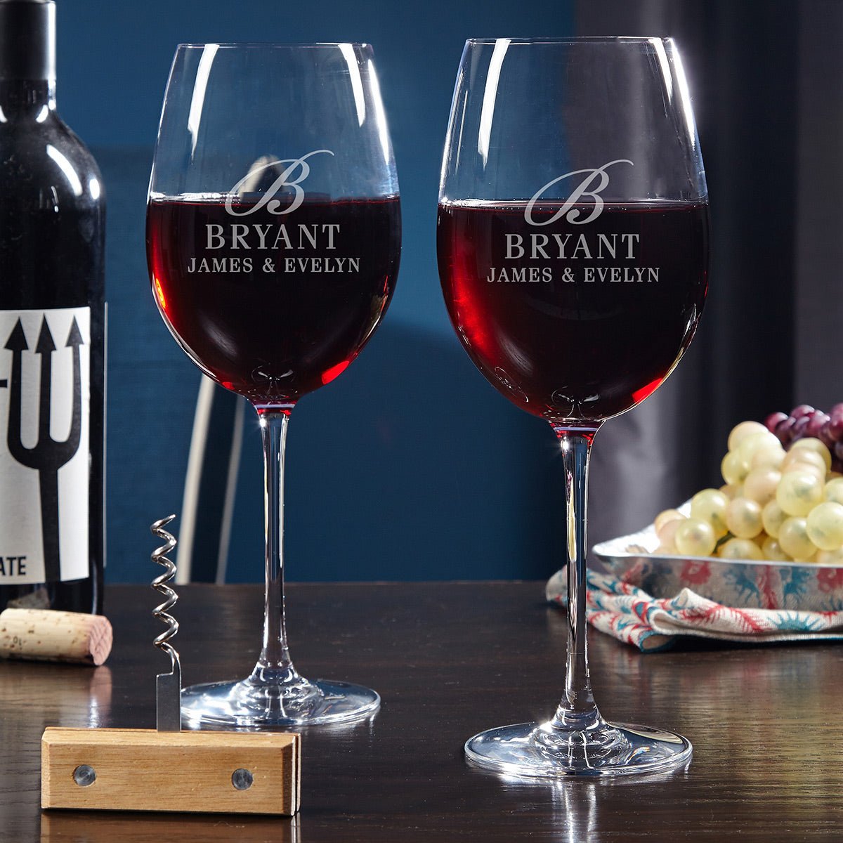 Personalized Custom Wine Glasses - Set of 4