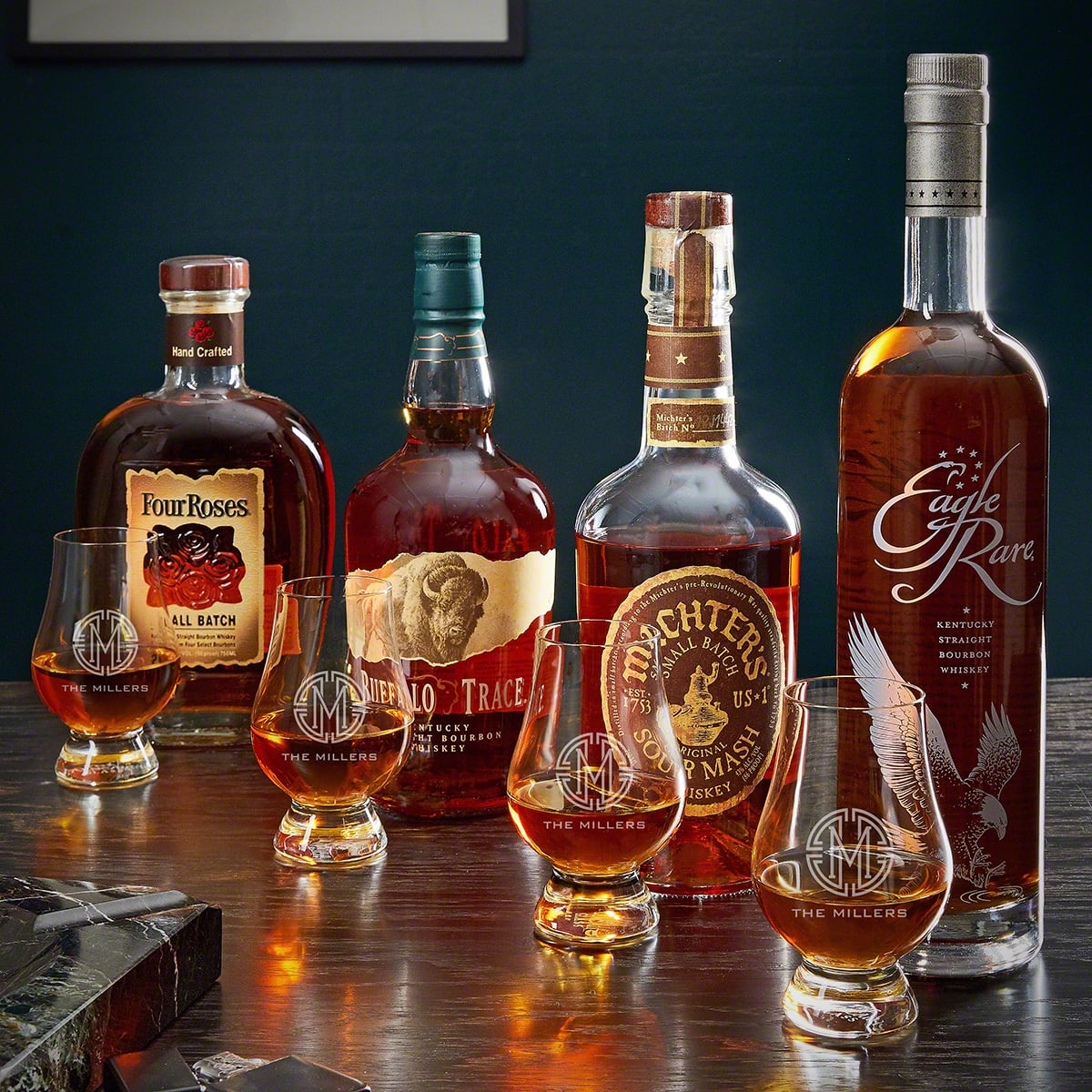 Personalized Glencairn Whiskey Gift Set with Box