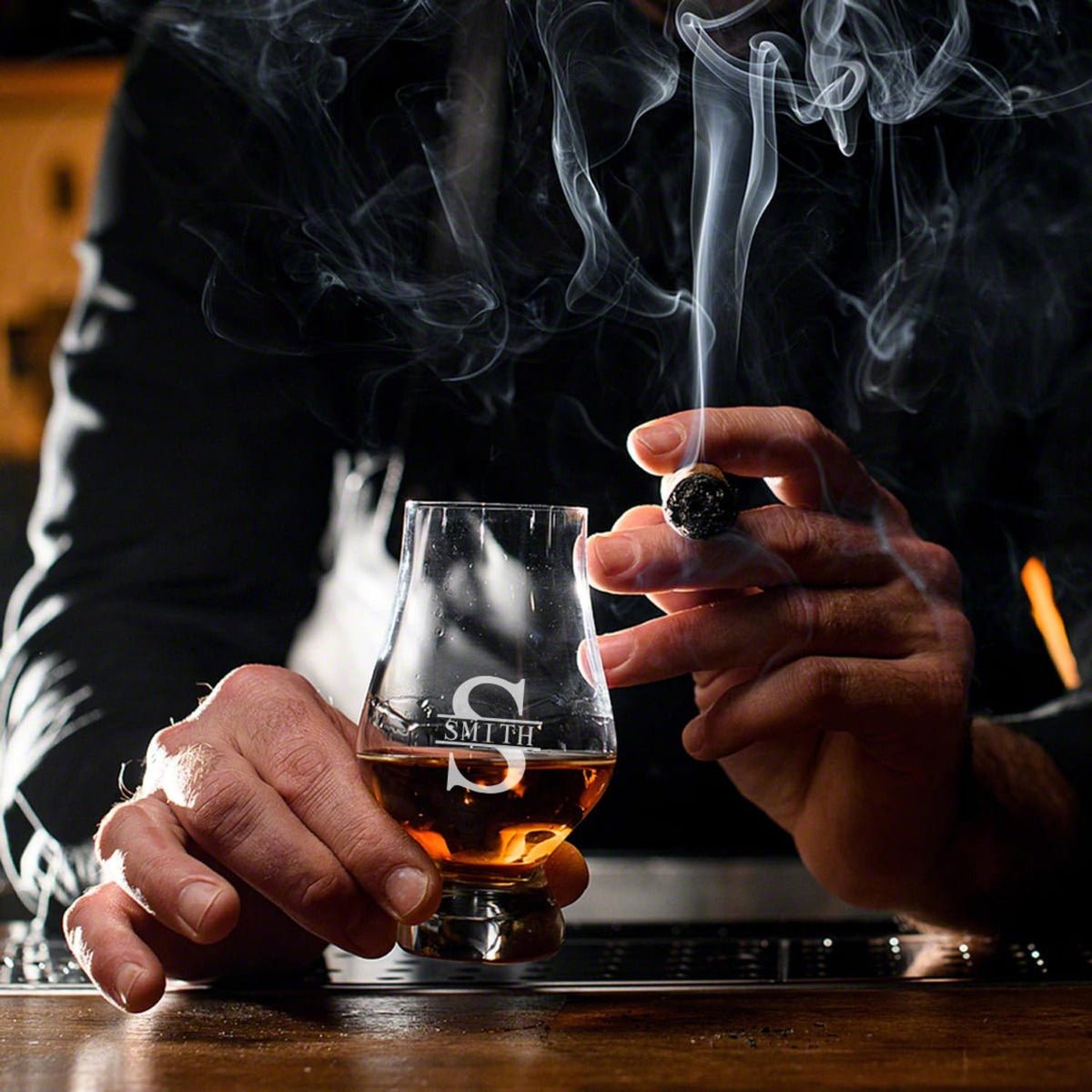 Personalized Glencairn Whiskey Gift Set with Box