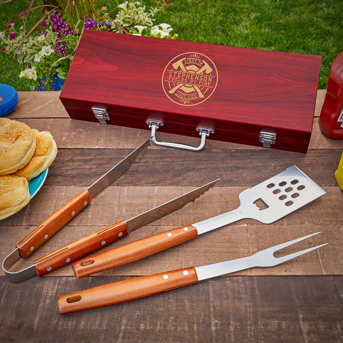 Personalized Grill Accessories for Firefighters