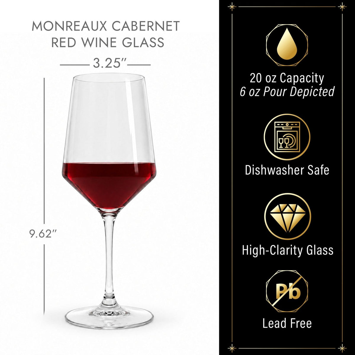 Personalized Montreux Cabernet Red Wine Glasses