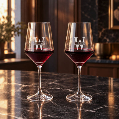 Personalized Montreux Cabernet Red Wine Glasses