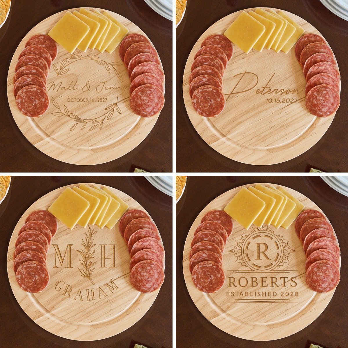 Personalized Swivel Cheese Board