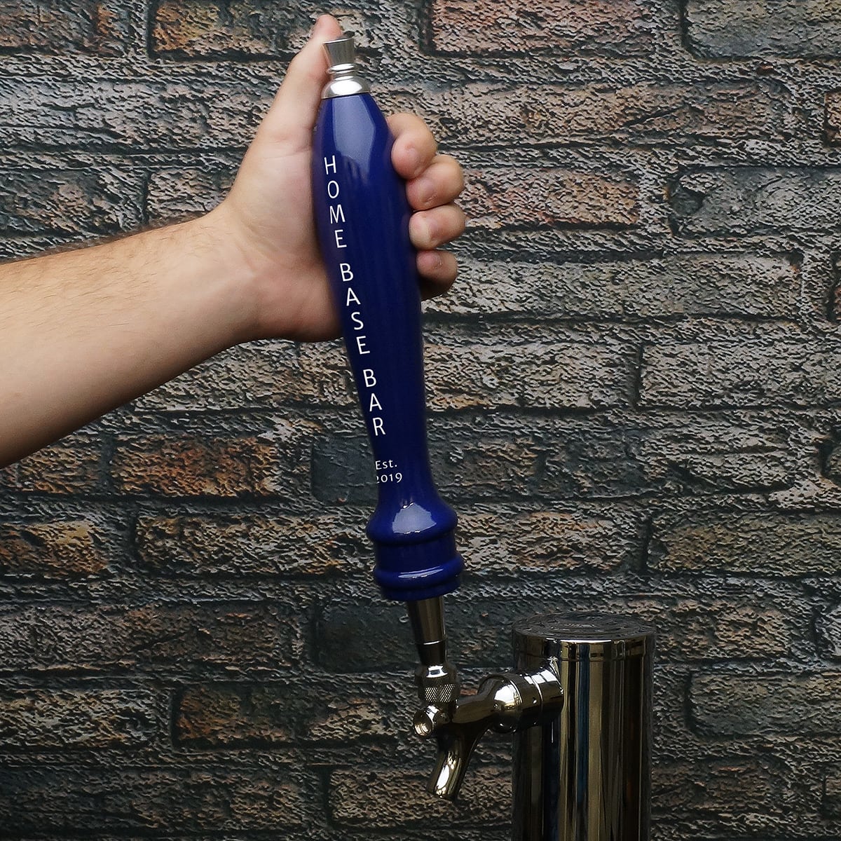 Personalized True Blue Beer Tap Handle