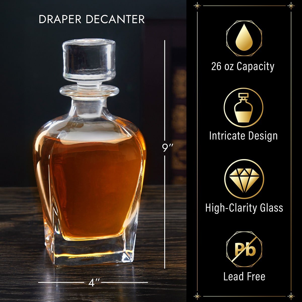 Personalized Vodka Gift Set with Vodka Glasses - 5pc