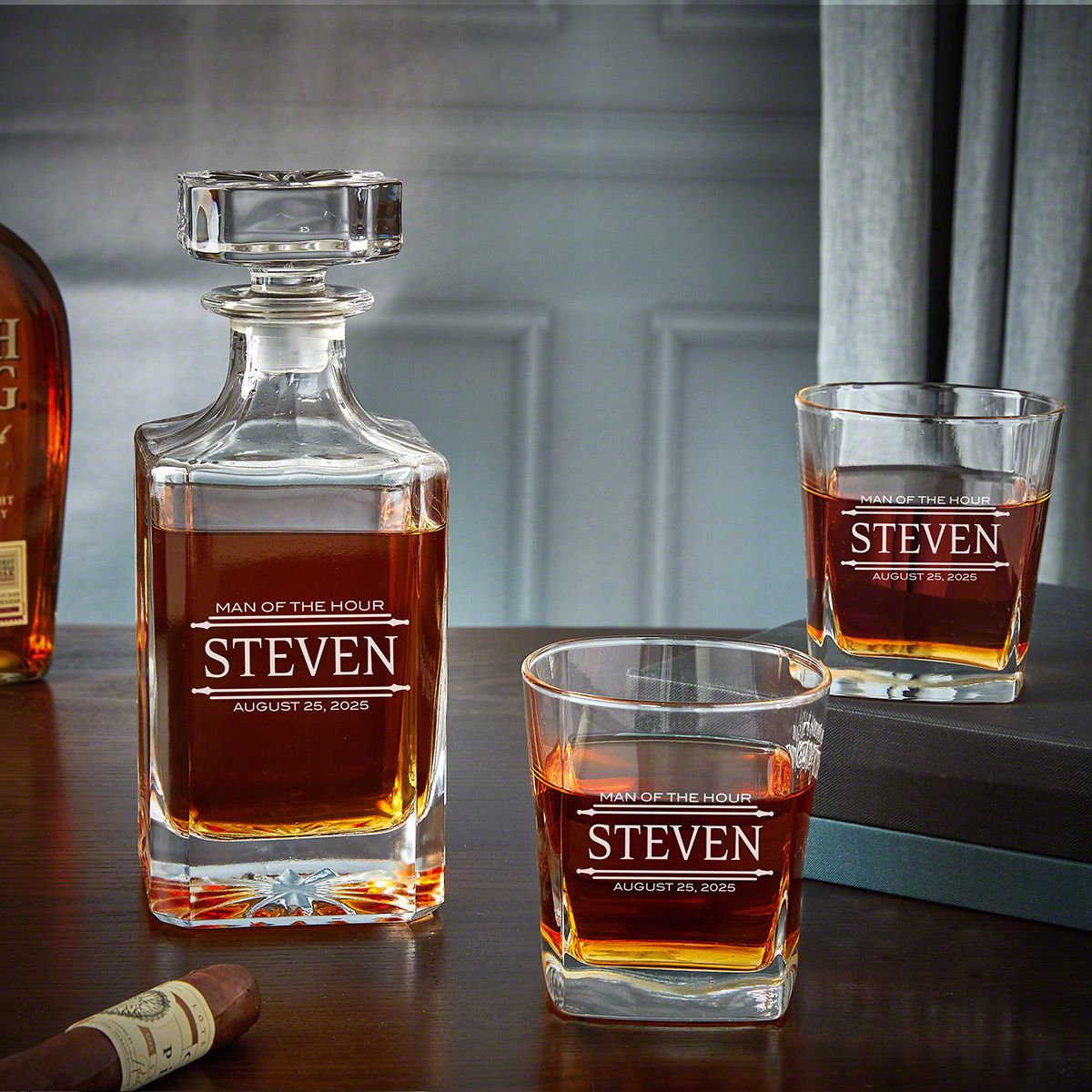 Personalized Whiskey Decanter Set