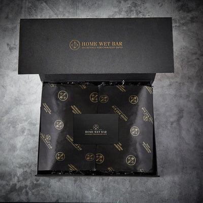 Personalized Whiskey Decanter with Rocks Glasses & Luxury Box Set - 7pc