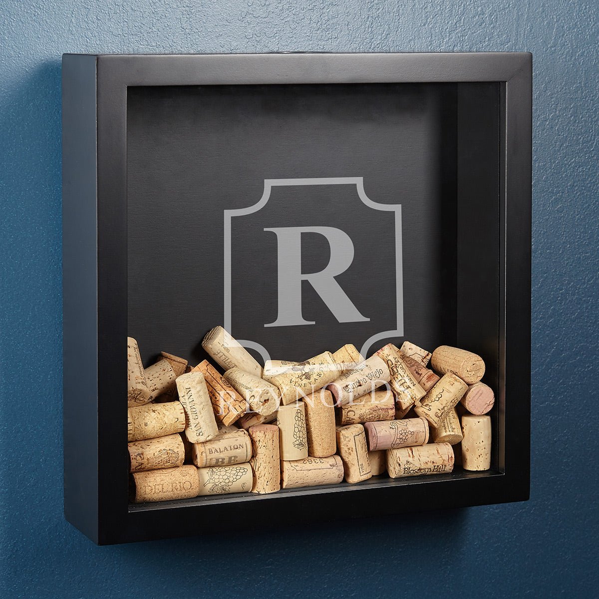 Personalized Wine Cork Shadow Box