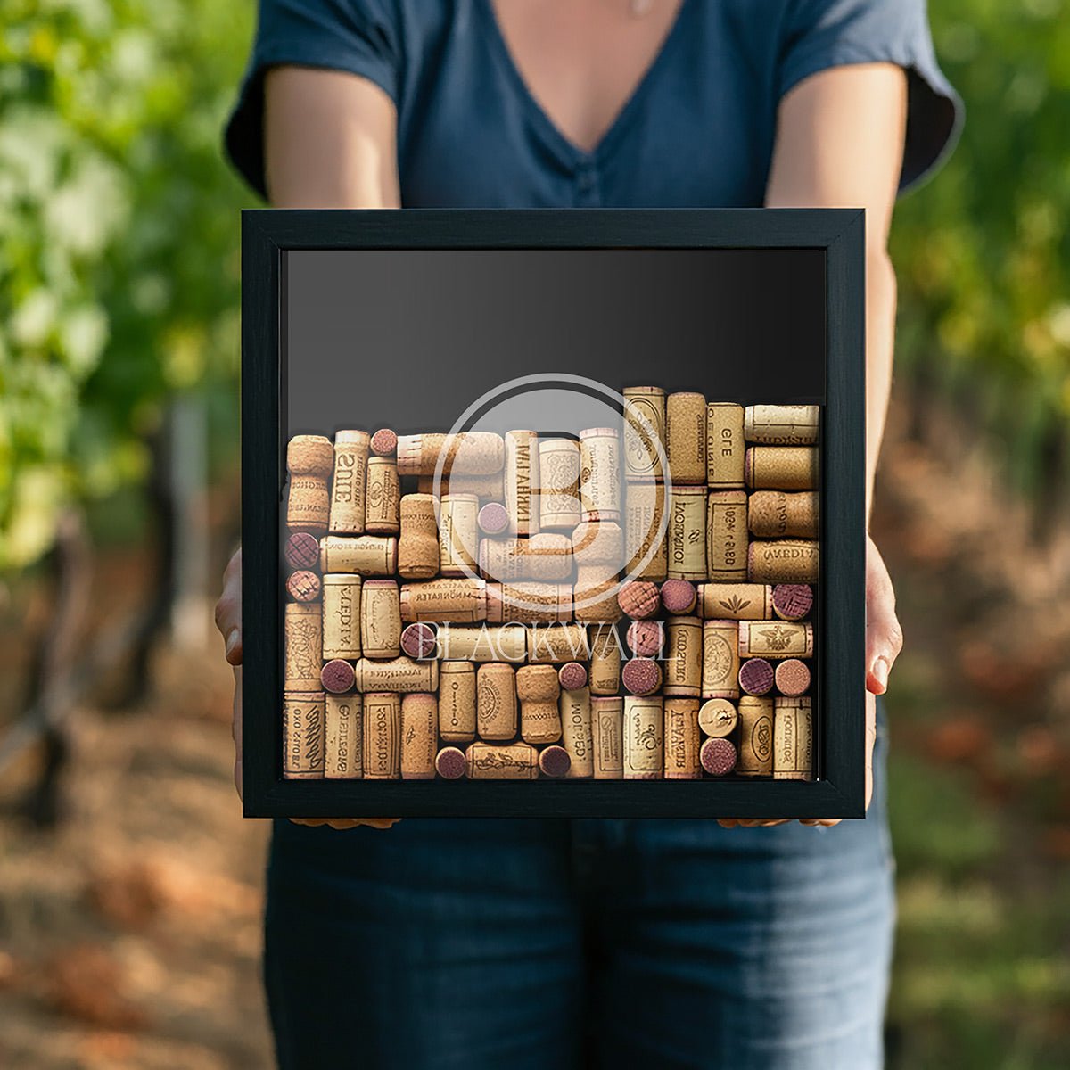 Personalized Wine Cork Shadow Box