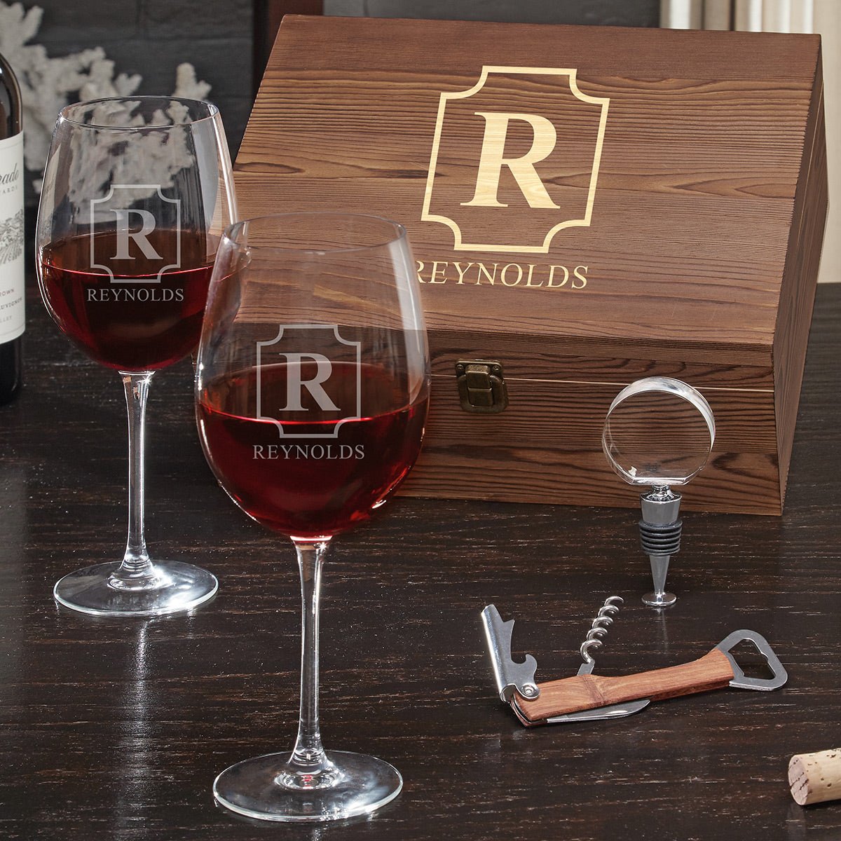 Personalized Wine Gift Set Wine Lover Gift