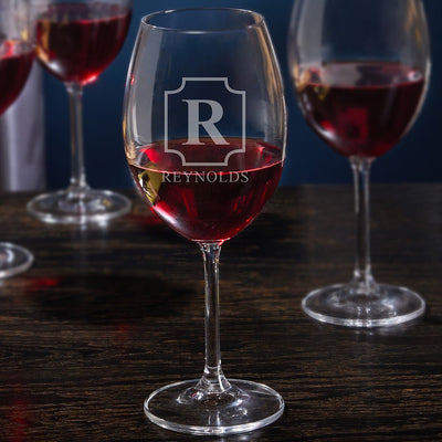 Personalized Wine Glasses, Set of 4