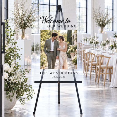 Picture-Perfect Love Personalized Photo Wedding Sign